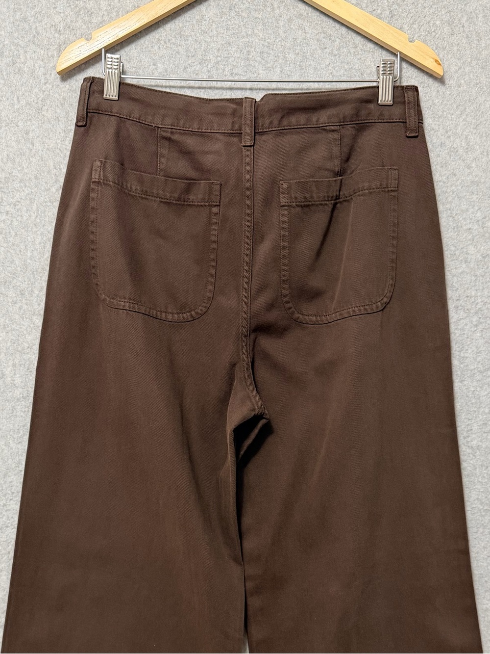 Madewell Brown Wide-Leg Drawstring Pants - Picture 7 of 10